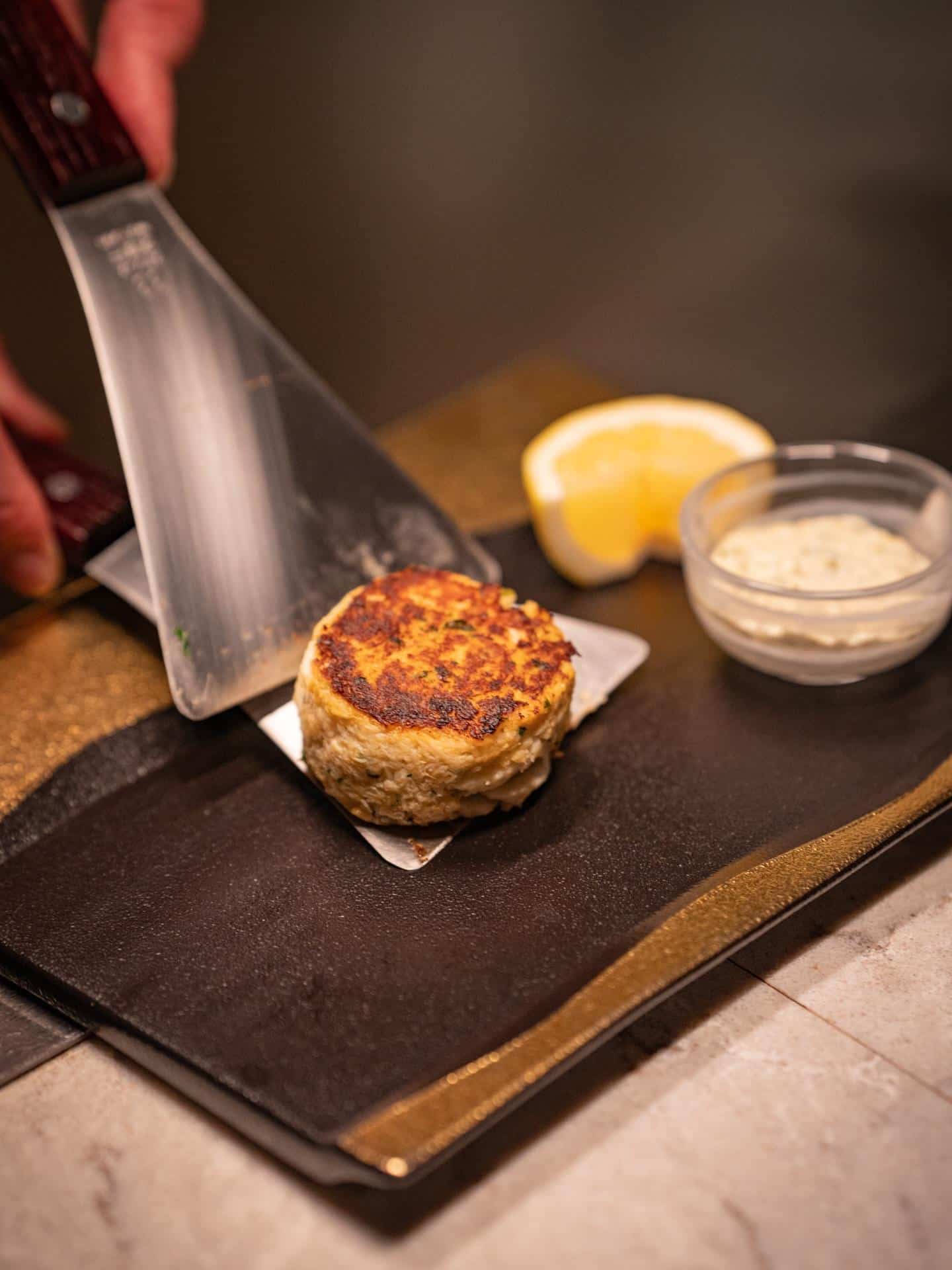 ウルフギャング流クラブケーキ。